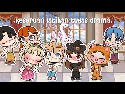 LATIHAN TUGAS DRAMA DI SEKOLAH | AVATAR WORLD DRAMA ROLEPLAY | PAZU