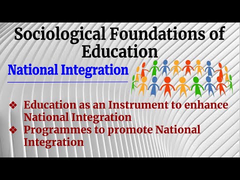 #NationalIntegration "Educational Programmes to promote National Integration" #Unity #BEd #Sociology