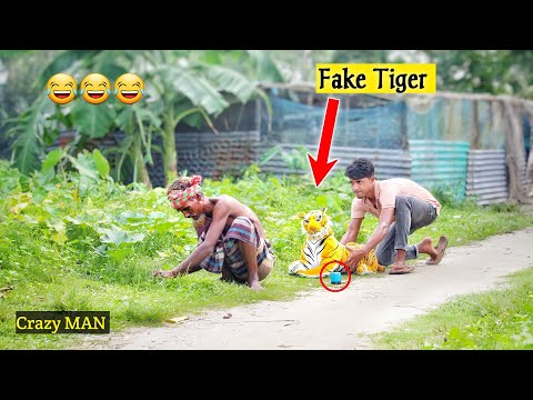 Fake Tiger Pranks of The Year 2021! Fake Tiger man Prank Video So Funny Prank | By ComicaL TV Prank