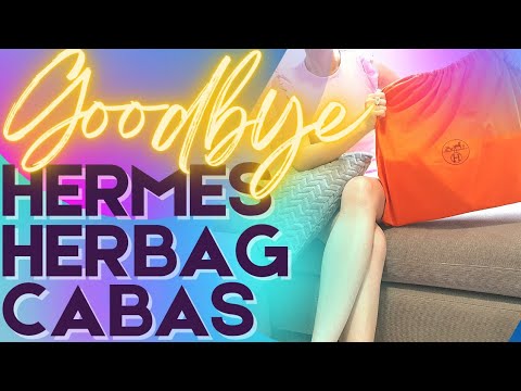 "GOODBYE" HERMÈS HERBAG CABAS