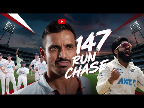 147 run chase on DRY pitch vs New Zealand Bowlers : IB Cricket Test Match Meta Quest 2 3 4K 60fps