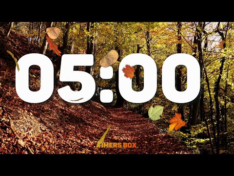 5 Minute Fall Timer 🍂 Relaxing Autumn Ambience | Stress Relief, Study, Sleep #FallTimer