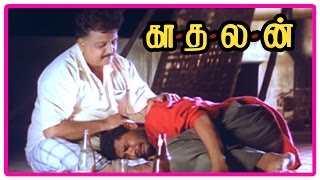 Kadhalan Tamil Movie | Scenes | Prabhu Deva reveals he loves Nagma to SPB | Girish Karnad