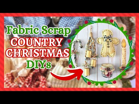 These AMAZING Fabric Scrap Christmas DIYs will get you CRAFTING for the Holiday season