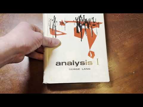 Beautiful Analysis Book by Serge Lang