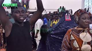 Egun Ajogberu Display at 8th Days Rituals Ceremony of Oba of Idimu Kingdom,Lagos State Nigeria.