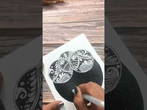 Aesthetic Mandala art🤩🫣#shorts #mandala #art #tiktokvideo  #tutorial #easy #trending #youtube