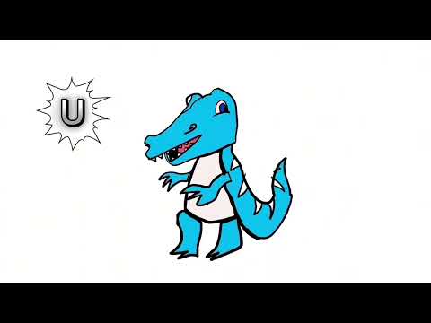 Learning with Dino - The Letter U