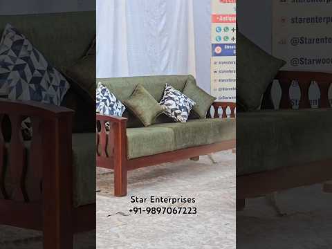 Wooden Modern Sofa Set by Star Enterprises. #sofaset #sofa #woodensofa #shorts #short #trending #yt