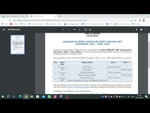 CSIR NET June 2023 Exam date ,  Important Information CSIR NET 2023