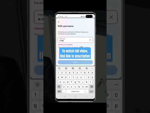 How to change facebook username #facebook #facebookusernamechange #facebookusername