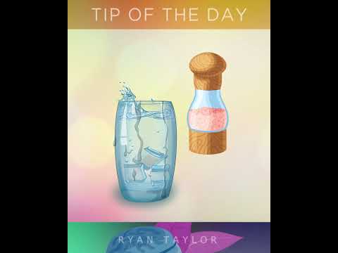 Sea Salt & Water (Everyday Drink) #salt #nutrition #remedies