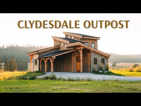 Inside a Timber Frame Cabin on a Clydesdale Ranch! // 740sqft/68sqm