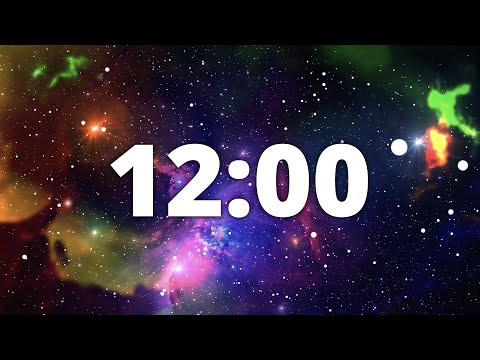 12 Minute Countdown Timer with Alarm and Deep Space Ambient Music | 🌠Deep Space Galaxy 🌠