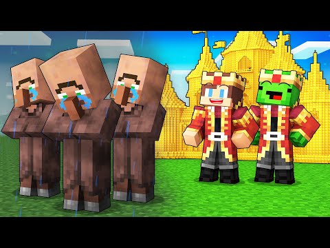 Mikey and JJ Became KINGS and Kick Villagers Out in Minecraft (Maizen)