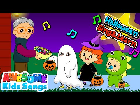 Halloween Fun Sing & Learn: 5 Little Ghosts, Skeleton Dance + Vocabulary for Kids #awesomekidssongs