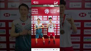 A Celebration Dance after Win Thailand Open 2024 Title _ LEE Zii Jia Thailand Open Champion 2024