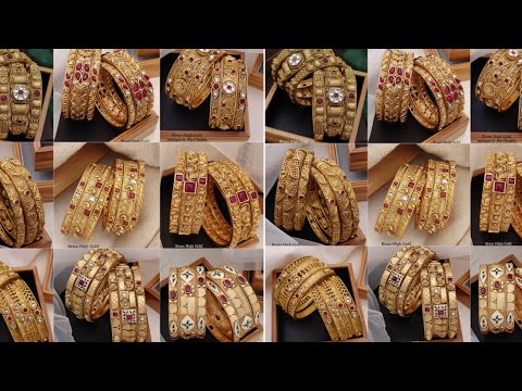 Latest design antique bangles/Rajwadi bangles/Kundan bangles/Matt bangles