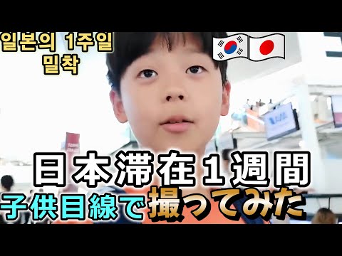 日韓ハーフ小学生が撮った日本滞在1週間はこんな感じ！【韓国在住】