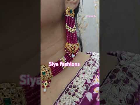 JADAU GOLD LOOKset @siya fashions#7357606636#gold plated#necklace#earings#bangles#jaipur#💞