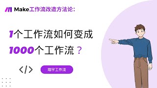 Make工作流改造方法论：一个工作流如何变成1000个工作流？