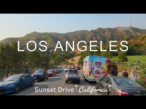 Driving Hollywood Sign to Santa Monica via Downtown Los Angeles