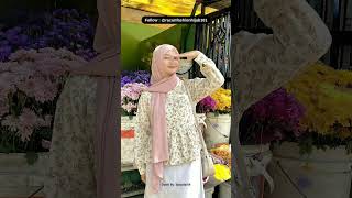 #blousefloral #blousehijab #atasanhijab #blouselucu #blousekoreanstyle #inspirasioutfithijab