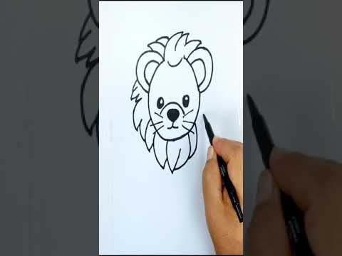 Aprende a dibujar un león súper tierno