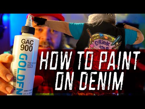 How I Used GAC 900 to Paint on a Denim Vest