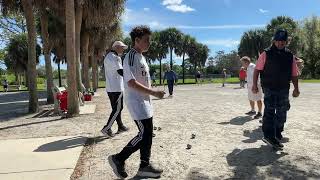 Miami Vs Miami triples tournament in Boca Raton. #petanquelife #miamipetanque #petanqueusa #petanque