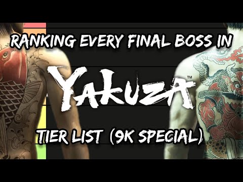 Ranking Every Yakuza Final Boss Tier List (9K Special)