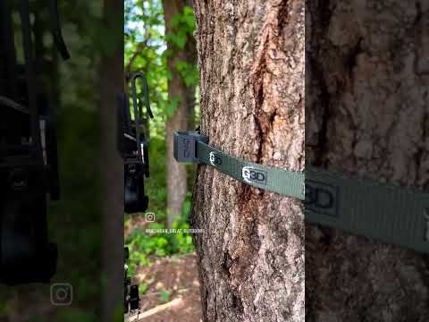 How to hang your bow while saddle hunting @tethrd #short #shorts #saddlehunting #saddlehunter