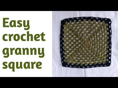 Easy crochet granny square/crochet squareinmalayalam