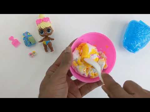 L O L  Surprise! Squish Sand Magic Hair Doll Play Doh   Preschool Toddler Learning Video