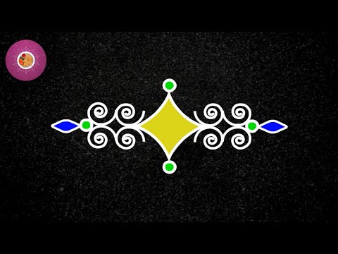 Beautiful Border Rangoli Designs for Diwali | Simple Border Kolam without Dots | Easy Border Muggulu