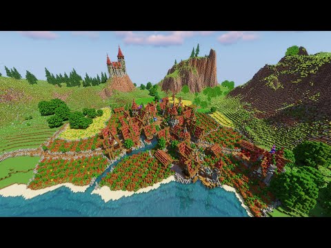 Minecraft: Building A Romantic Rose Town! #Shorts