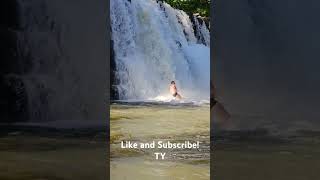 Jumping from a Waterfall. Motorcycle Tour Mauritius #motorcycletours #motovlog #travel