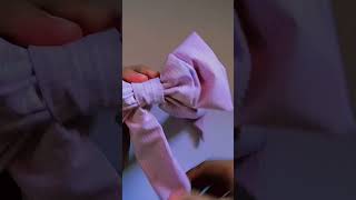 Making cute white bow🎀 | Diy Bow hair | #diy#sweing #hair#hairbow #shorts_