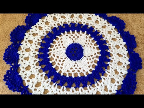 Thalposh ke desing  Crochet table cover pattern  woolen rumal design 👌 ♥️ crosia design Thalposh