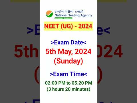 NEET (UG) - 2024 Exam Date.