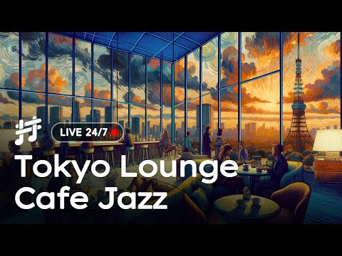 Tokyo Lounge Cafe Jazz - 24/7 Live Smooth Coffee Shop Piano Music for Work, Study and Chill