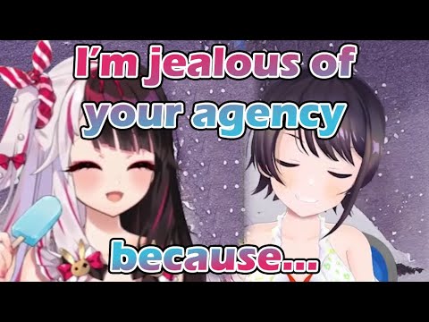 Rena and Subaru is jealous of each other's agency for... [hololive/Nijisanji/ENG Sub]