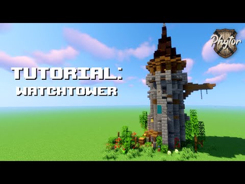 Minecraft Tutorial: How To Build A Medieval Watchtower!