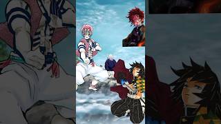 Demon slayer who is strongest? TanjiroxGiyu vs akaza #demonslayer