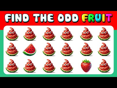 212 Puzzles for GENIUS | Find the ODD One Out 🍉 Fruits Edition Quiz 2024 🍓🍇Easy, Medium, Hard Level