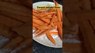 طريقة عمل البطاطا الحلوة sweet potato fries recipe#shorts