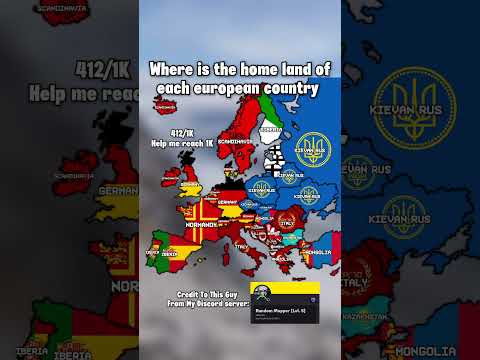 Where is thw homeland of each european country #music #funny #viral #memes #history #mapper #mapping