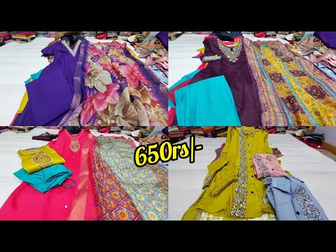 chickpet wholesale kurtis sets pick any @650rs| single piece courier available | partywear kurties