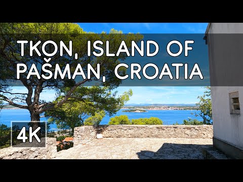 Walking Tour: Tkon, Island of Pašman, Croatia - 4K UHD Virtual Travel