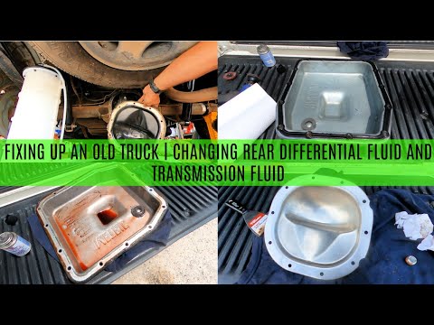 Fixing Up an Old Truck | Replacing Rear Differential Fluid and Transmission fluid